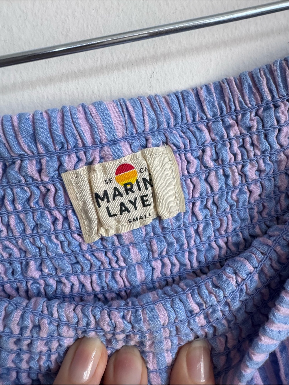Marine Layer Cali Seersucker Short S $88 - Picture 6 of 10